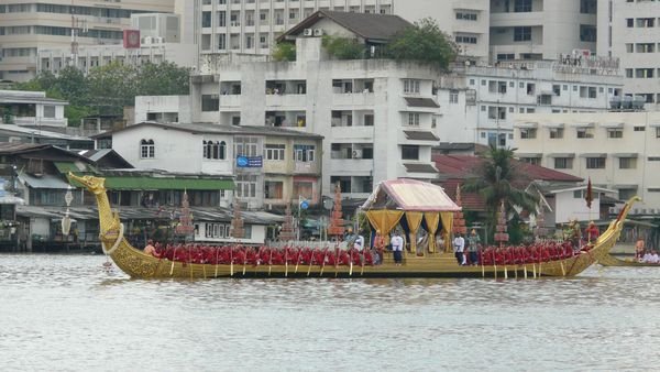 Royal barges procession rehearsal