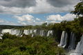 Iguazu falls seen from Brazil