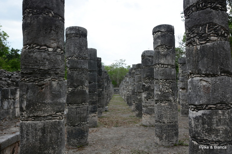 Columns at Chichen Itza