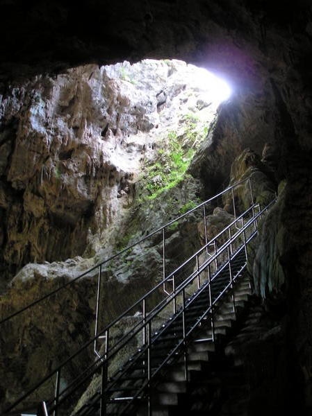 The self guided tour of the outside caves