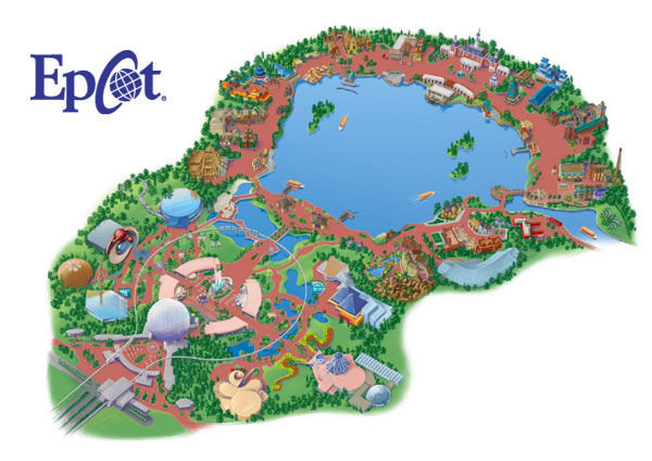 Map of Epcot