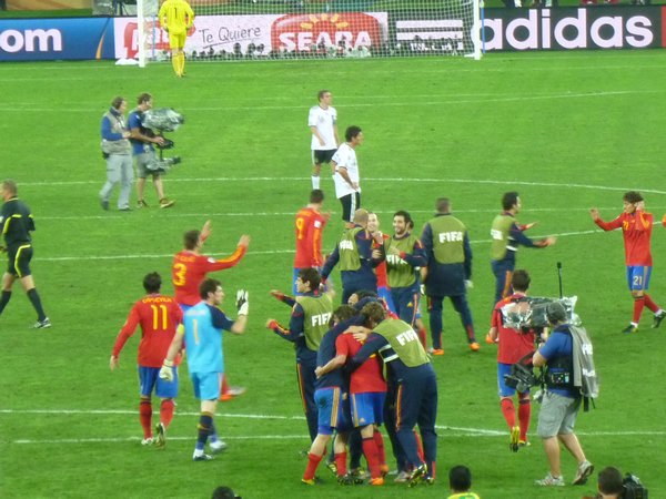 Just after the final whistle