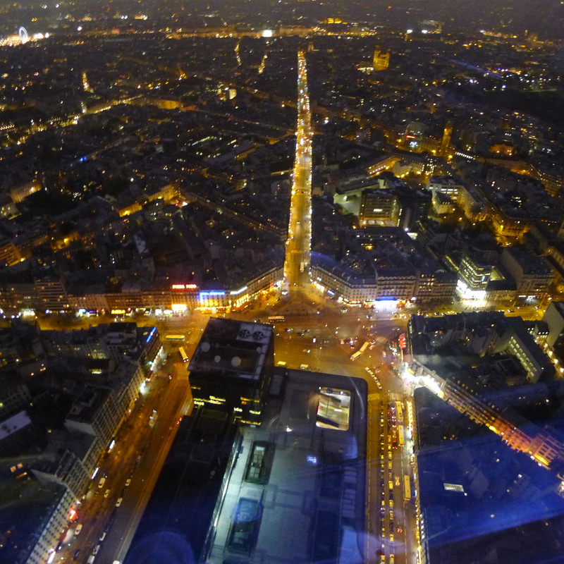 The Large Intersection At The Base of The Montparnasse Tower