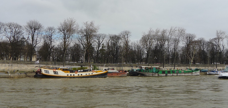 Barges On The Seine 