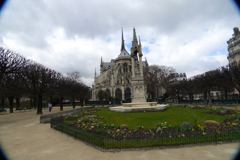 The Rear Garden Of The Notre- Dame