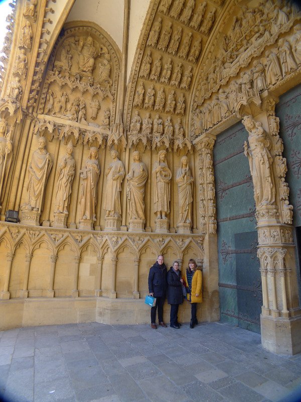 Tim, Sue and Natalia, Metz Cathedral 