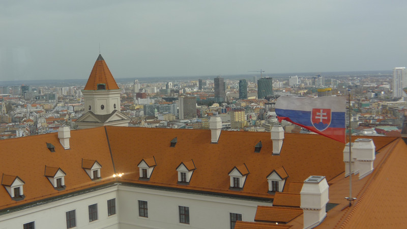 The View Over Bratislava From The Castle Tower