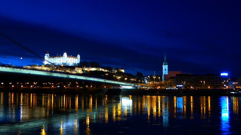 Bratislava From The Residental Side Of The River