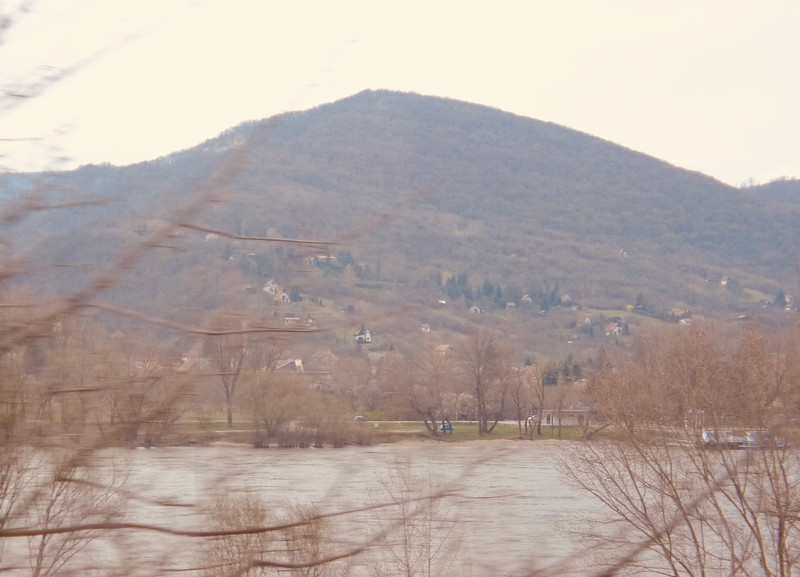 Scattered Mountain Dwellings From The Train