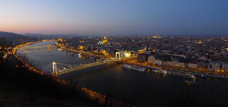 Budapest At Sunset