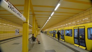 Just A Yellow Train At A Yellow Station 
