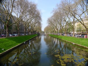 Canal In Dusseldorf’s Main Street
