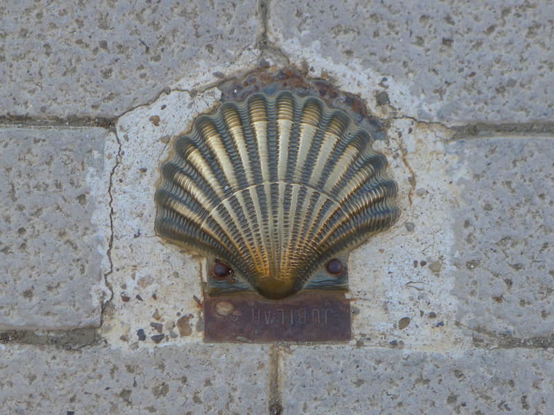 The Camino Shell, Guiding Us Out Of The Village.