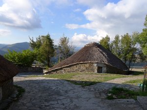 Traditional Galician Thatched Building 