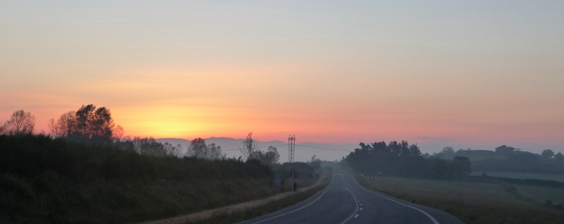 Dawn Looking Back Towards Gonzar 