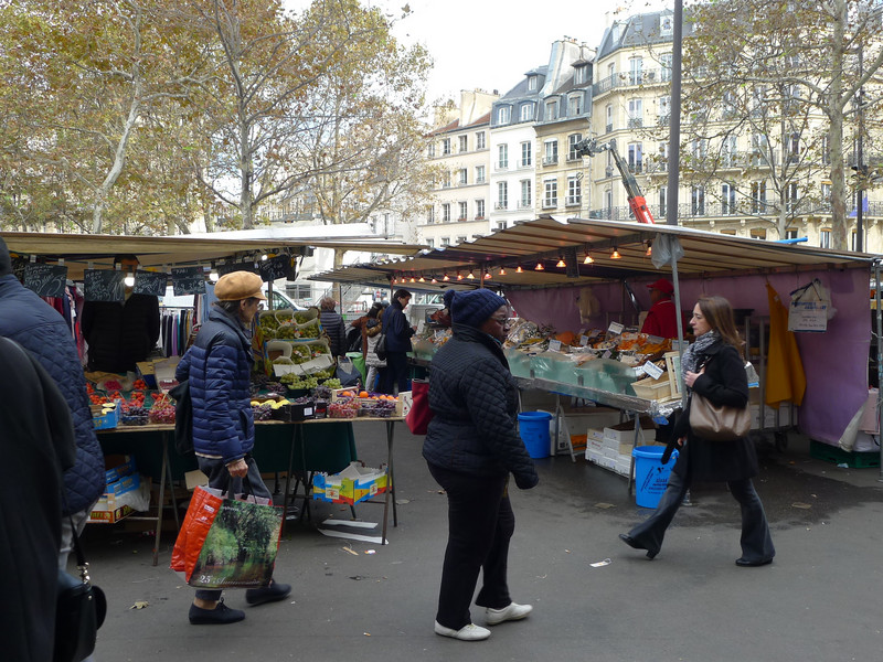 Fresh Produce And Clothes Market, Near The Panthéon