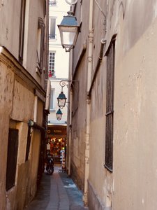 A Narrow Leaning Laneway Just Off The Seine 