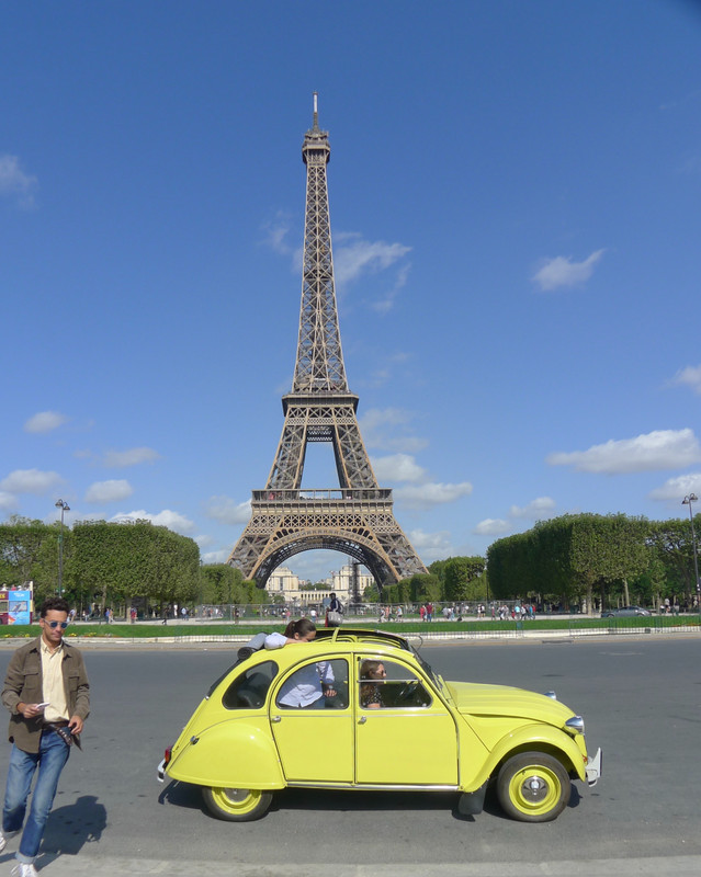 Eiffel Tower and a Peugeot 