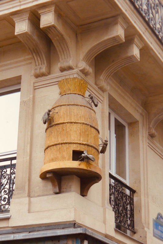 Beehive Monument On A Corner In Les Halles, Paris 