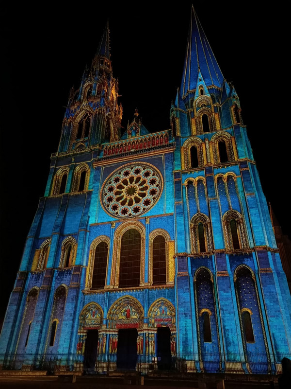 Light Show on the Cathedral 
