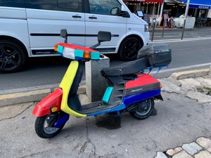 Don’t paint your scooter if you’re stoned.
