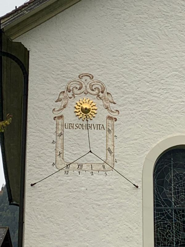 Nice Sundial, Lauterbrunnen Church
