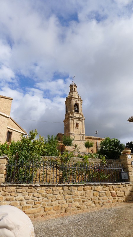 Church as we leave Villamayor de Monjardin