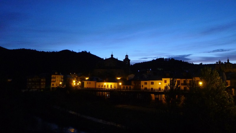 Villafranca as we left at dawn