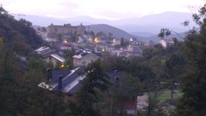 Villafranca at dawn, about 2 kms out of town