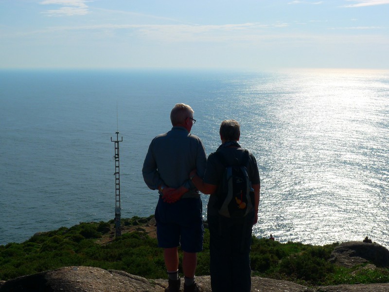 Steve and Sue at Finisterre, the end of the world.