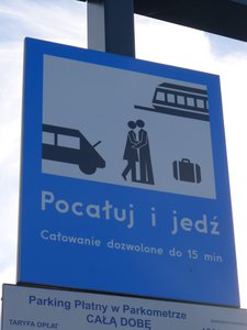 Parking sign at the Railway Station