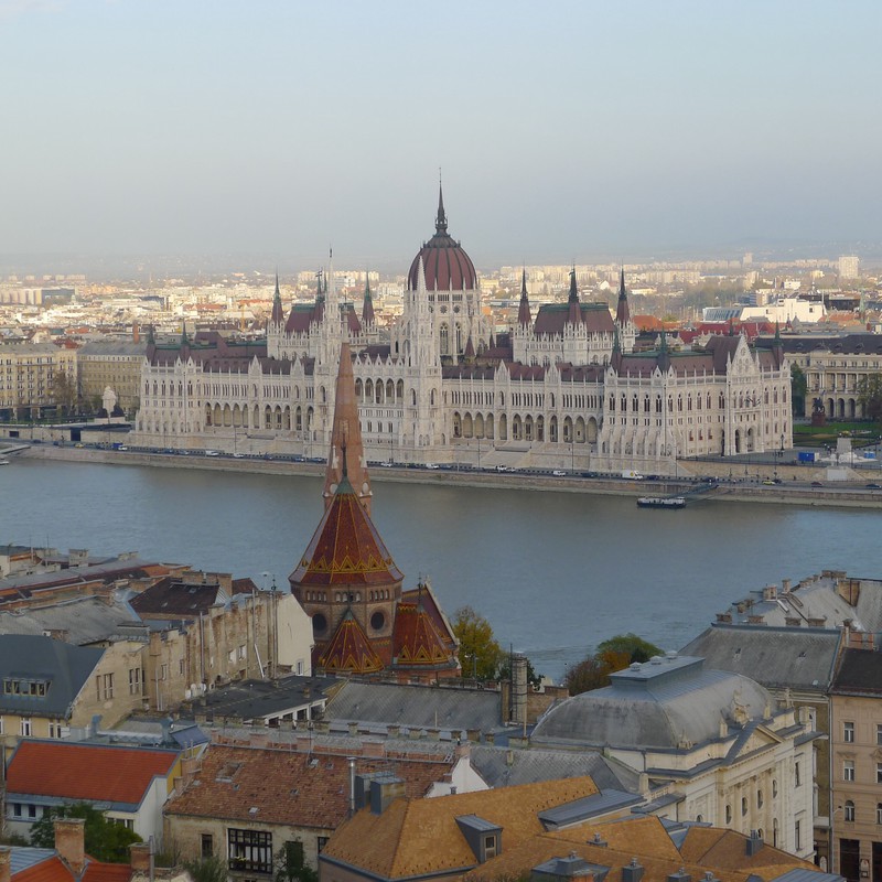 Parliament House across the Danube.