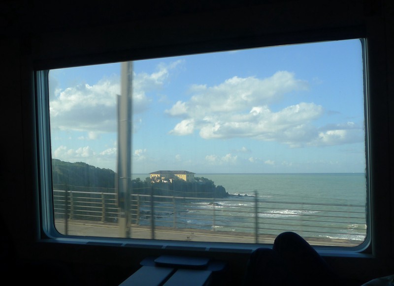 View from the train as we head to Rome