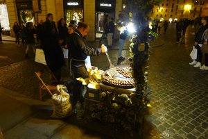 Chestnut vendor, Spanish Steps
