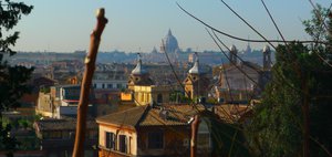 Looking at the Vatican from near the Villa Medici