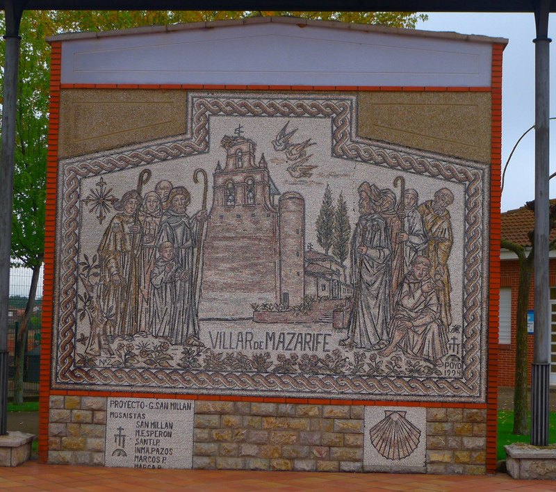 Mosaic At The Entry To Villar de Marzarife 