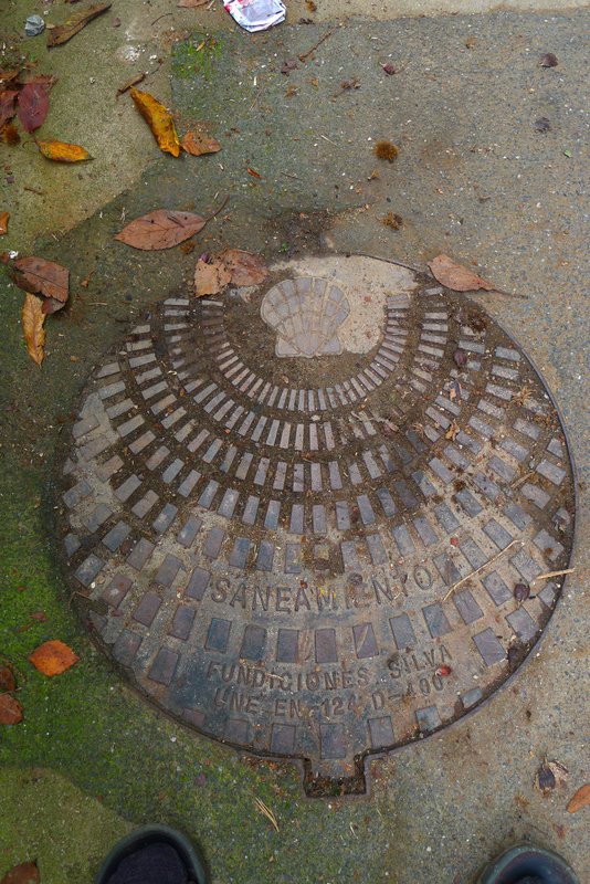 Even the sewer pits symbolise the Camino.