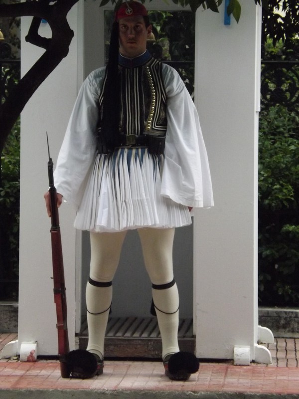 Guard in Front of Government Building