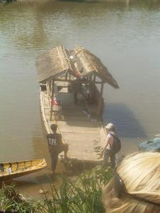 Our boat to take us to the elephants