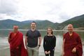 Napa Lake with monks