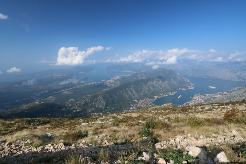 The Bay of Kotor from above