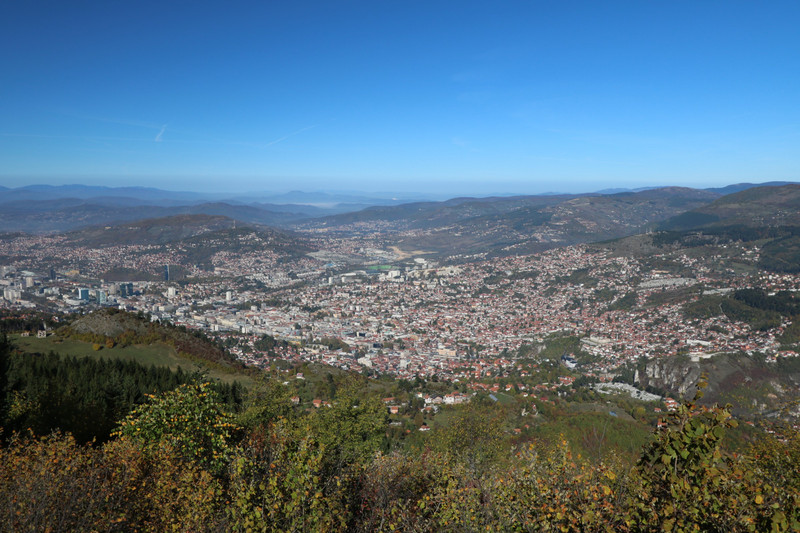 View of Sarajevo from Trebević mountain