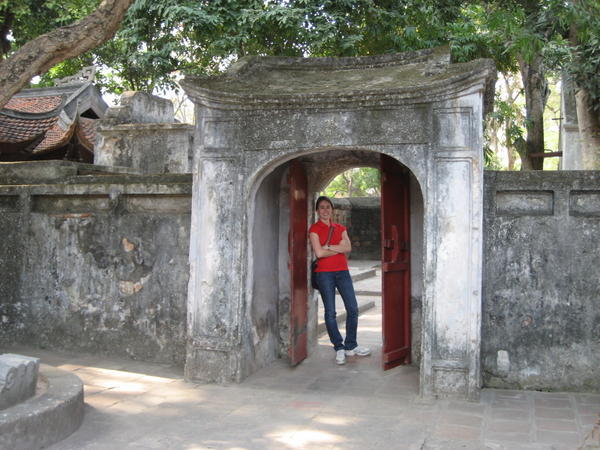 Relaxing at the Temple of Literature...