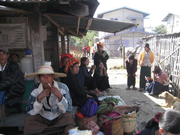 Locals at the market