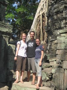 The three of us at Ta Phrom