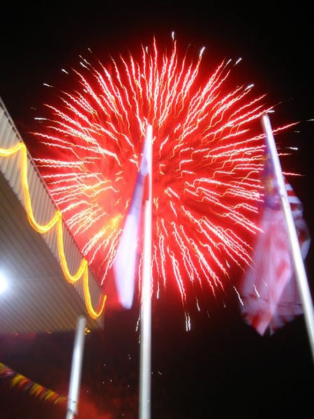 Sandakan Festival fireworks