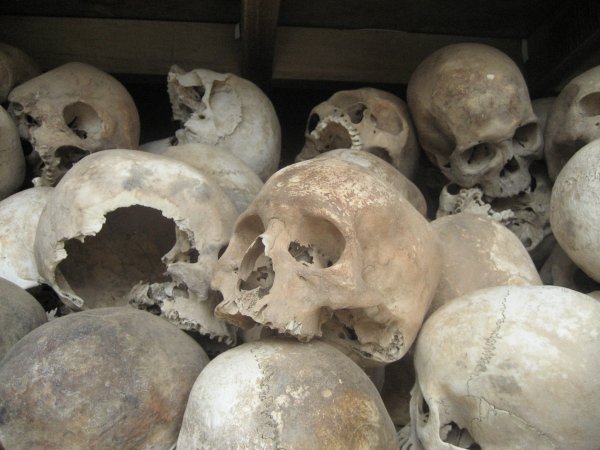 Skulls at Choeung Ek 