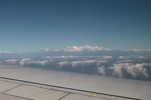 Flying into Kathmandu