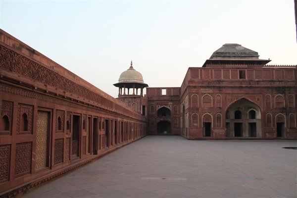 Inside the red  fort