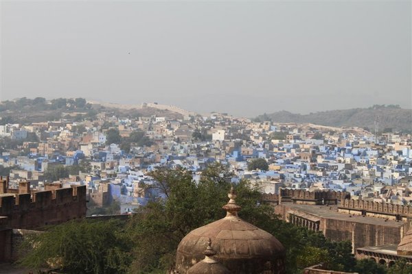 View of the city from Mehrangarh Fort 